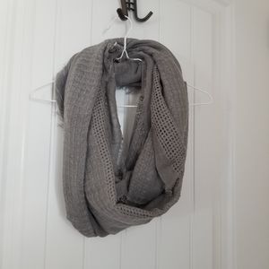 ALDO - Lightweight grey knit circle scarf